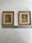 Pair of small charming romantic vintage prints c.1930-40s Carousel 12