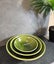 Bob Steiner Ceramicist NZ. Pounamu Green Silver Fern Motif Stackable Bowls. Trio Carousel 5