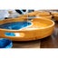 Lynn & Liana Round Bamboo Resin Serving Tray With Ocean Vibes Design And Durable Carousel 5