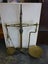 VINTAGE CAST IRON LARGE SCALES + BRASS WEIGHTS X 4 Carousel 1