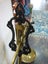 VINTAGE CAST IRON LARGE SCALES + BRASS WEIGHTS X 4 Carousel 3