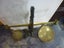 VINTAGE CAST IRON LARGE SCALES + BRASS WEIGHTS X 4 Carousel 6