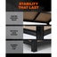 3X1.5M Garage Shelving Shelves Warehouse Storage Rack Pallet Racking Carousel 6