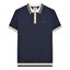 Lambretta Mens SS25 Tipped Knitted Polo Shirt Carousel 1