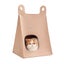 Elosung Khaki Cozy A Frame Felt Pet Teepee Foldable Portable Cat Cave Bed With E Carousel 1