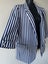 Zara Basic Blue White Striped Blazer Jacket Size L – Tailored Style $1 reserve Carousel 6