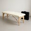White Portable Leather Massage Table + Carry Bag Carousel 1
