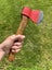Beautiful vintage JENKS AND CATTELL D/sided stamped axe with original handle Carousel 10
