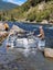 Gold dredge 6 inch triple sluice Carousel 3