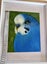 ORIGINAL Art Blue Budgie Acrylic Francis Holder NZ Never Hung NEW w frame Carousel 4