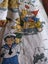 5 BITS AND PIECES OF VINTAGE NODDY FABRIC Carousel 12
