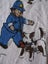 5 BITS AND PIECES OF VINTAGE NODDY FABRIC Carousel 16