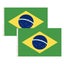 2x Brazil Country Flags Heavy Duty Brasil World Cup Brazilian - 150cm x 90cm Carousel 1