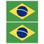 2x Brazil Country Flags Heavy Duty Brasil World Cup Brazilian - 150cm x 90cm Carousel 2