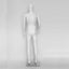 Mannequin - Male Full Body with Head 185cm GLOSSY WHITE METAL BASE Carousel 2