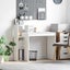 Desk With Shelf White 100 X 40 X 90 Cm Engineered Wood Nlktoa Carousel 1