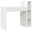 Desk With Shelf White 100 X 40 X 90 Cm Engineered Wood Nlktoa Carousel 4