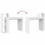 Desk With Shelf White 100 X 40 X 90 Cm Engineered Wood Nlktoa Carousel 9