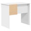 Desk With Drawer White 90 X 49.5 X 75 Cm Engineered Wood Nlkxll Carousel 7