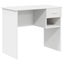 Desk With Drawer White 90 X 49.5 X 75 Cm Engineered Wood Nlkxll Carousel 10