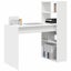Desk With Shelf White 113 X 54 X 120 Cm Engineered Wood Nlkxia Carousel 2