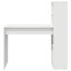Desk With Shelf White 113 X 54 X 120 Cm Engineered Wood Nlkxia Carousel 5