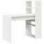 Desk With Shelf White 113 X 54 X 120 Cm Engineered Wood Nlkxia Carousel 11