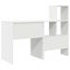 Desk With Shelf White 131.5 X 50 X 106.5 Cm Engineered Wood Nlkxkn Carousel 7