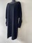 Repertoire black merino wool batwing dress NZ made Size 14 winter layering Carousel 5