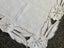 A lovely pure linen, heavily hand embroidered Vintage Linen Tablecloth Carousel 1