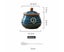 Ceramic bacon grease container with strainer suitable for storing frying oil Carousel 2