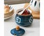 Ceramic bacon grease container with strainer suitable for storing frying oil Carousel 5