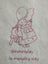 Red work Stitchery for craft Carousel 4