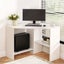 Corner Computer Desk Shelves Cpu Stand L-Shape Home Office Workstation Desks Carousel 7