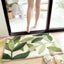 Hod Health & Home Green Leaves Non-Slip Microfibre Soft Bath Mat Carousel 4