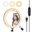 26Cm Usb 3 Modes Dimmable Led Ring Light With Phone Clamp Carousel 1