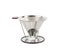 1x Portable 304 Stainless Steel Drip Dripper Double Layer Mesh Coffee Cone Fi Carousel 1
