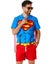 Superman Summer Combo Swim Suit Carousel 3