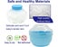 Storage Body Powder Container, Large 3.5" Fluffy Body After-bath(blue) Carousel 3