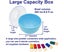 Storage Body Powder Container, Large 3.5" Fluffy Body After-bath(blue) Carousel 4