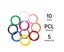 DELI 10 Colours 3D Printing Pen Refills 3D Pen Filament 5 meters Carousel 2