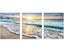 3 Panel Beach Canvas Wall Art for Home Decor Blue Sea Sunset White Beach Pain Carousel 2