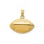 14k Yellow Gold Football Pendant, 13x18mm Carousel 1
