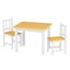 Bopeep Kids Table and Chairs Set Wooden Study Play Desk Children Activity 3Pcs Carousel 1