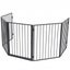 vidaXL Pet Fireplace Fence Steel Black Carousel 2
