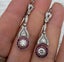 Ar a $1RES!! Art nouveau inspired lab created Rubies and diamonds Sterling 925 Carousel 5