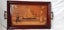 Vintage wooden serving tray Carousel 1