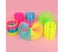 Rainbow Coil Spring Toy, Classic Novelty and Colorful Neon Plastic Toy Party Carousel 4