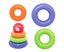 Ring Rainbow Tower Stacking Ball Set Kids Early Development Educational Toy A Carousel 8