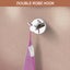 Round Chrome Stainless Steel Double Robe Hook Wall Mounted Carousel 1
